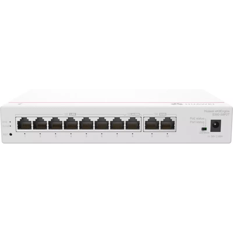 Hallatav kommutaator HUAWEI eKit S380-S8P2T Gigabit Ethernet 10/100/1000