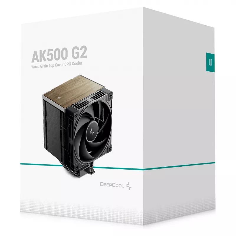 Õhkjahuti DeepCool AK500 G2, 120 mm ventilaator, max õhurõhk 3,33 mmH2O, 117×129×159 mm, must