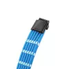 CableMod PRO ModMesh 12VHPWR kaablipikenduskomplekt — helesinine, 3-osaline GPU 12+4 kontakti pikendus
