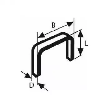 Bosch peentraatklambrid, tüüp 53:, 1000 klambrit, 11,4 x 0,74 x 14 mm