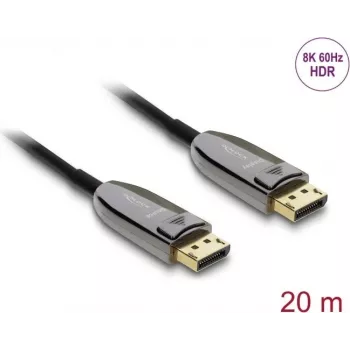 DELOCK aktiivne optiline kaabel DisplayPort 2.1 8K 60Hz 40Gbps, 20 m