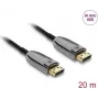DELOCK aktiivne optiline kaabel DisplayPort 2.1 8K 60Hz 40Gbps, 20 m