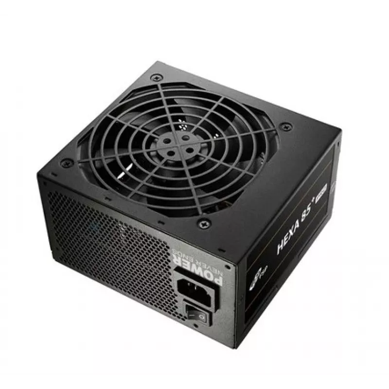 FSP HEXA 85+ PRO 650W toiteplokk ATX ATX2.5 must, 650 W, 100 - 240 V, 50 - 60 Hz, 9 - 4 A, aktiivne, 100 W