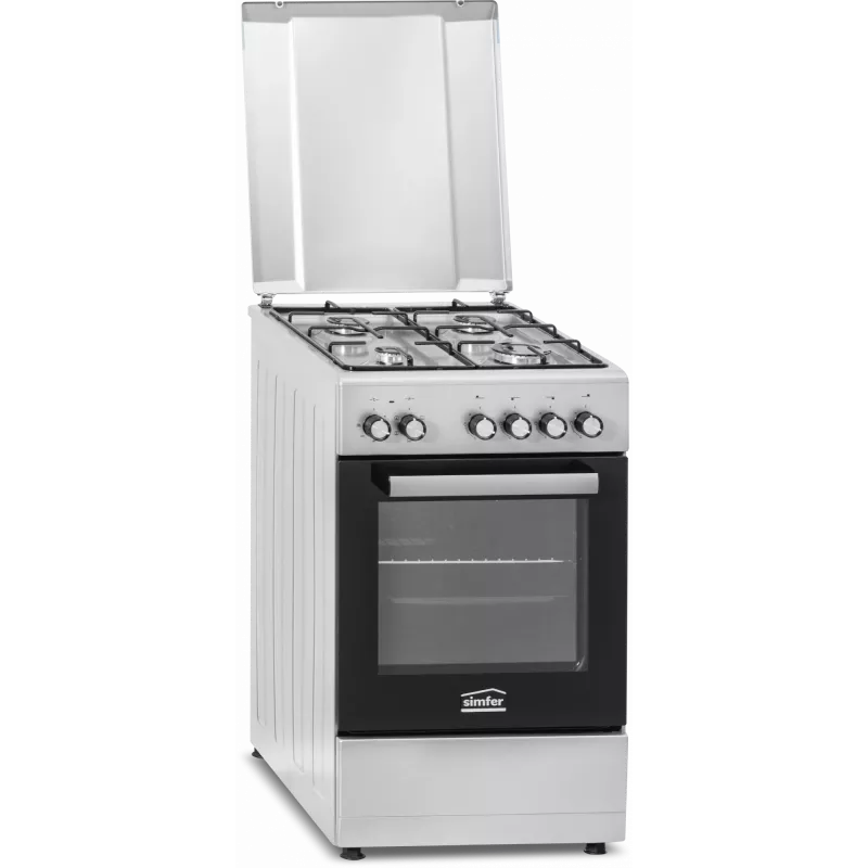 Gaasipliit ja elektriahi SIMFER 5405SERGG, roostevaba teras, 4 tsooni, 50 cm