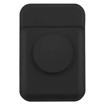 Magnetiline kaarditasku UniQ Flixa — MagSafe-ühilduv, must (jet Must)