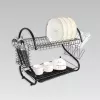 Nõuderest Maestro MR-1025-38-Must, eraldiseisev metallrest, 38 cm lai, must