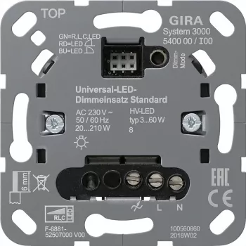 GIRA 540000 540000 S3000 Uni-LED-Dimmeins. Standard (540000)