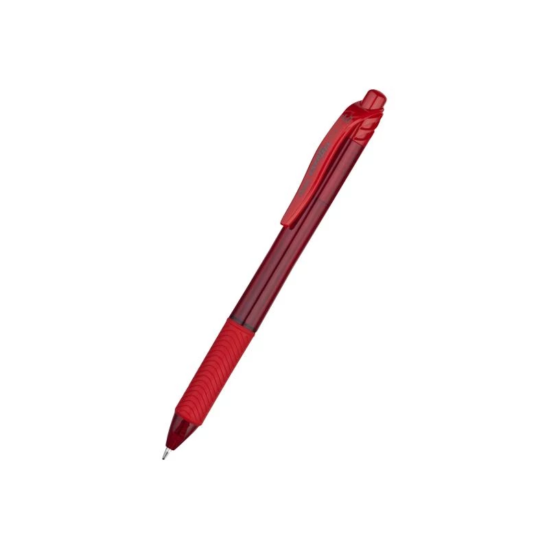 Klambriga sissetõmmatav pastapliiats Pentel Energel X 1.0 Punane