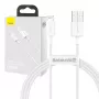 Baseus CALYS-A02 mobiiltelefoni kaabel Valge 1 m USB A Lightning