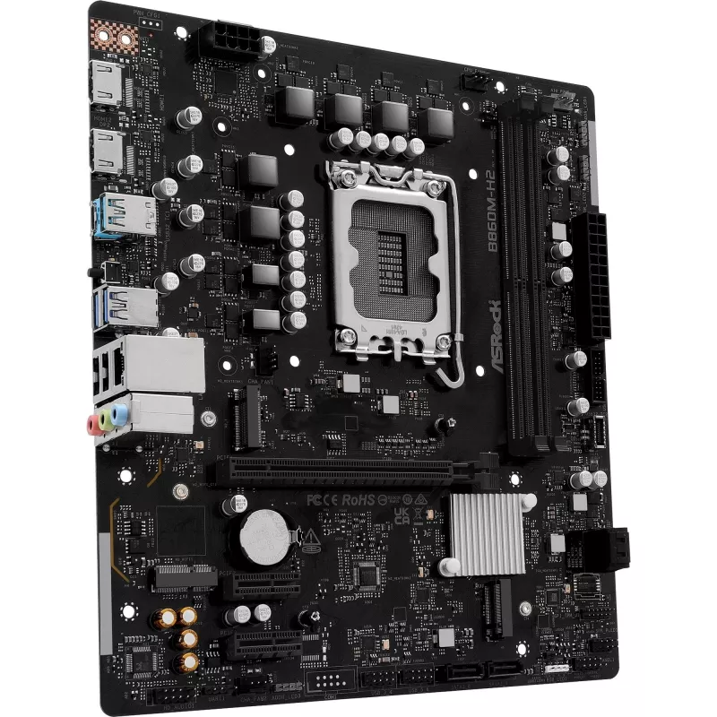 ASRock B860M-H2 DDR5 LGA1851 Micro-ATX emaplaat