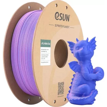 PLA MATTE DUAL 1,75mm LILLA SININE 1kg ESUN 3D PRINTERI NIIT (PLA-MTD175B-UZ1P1)