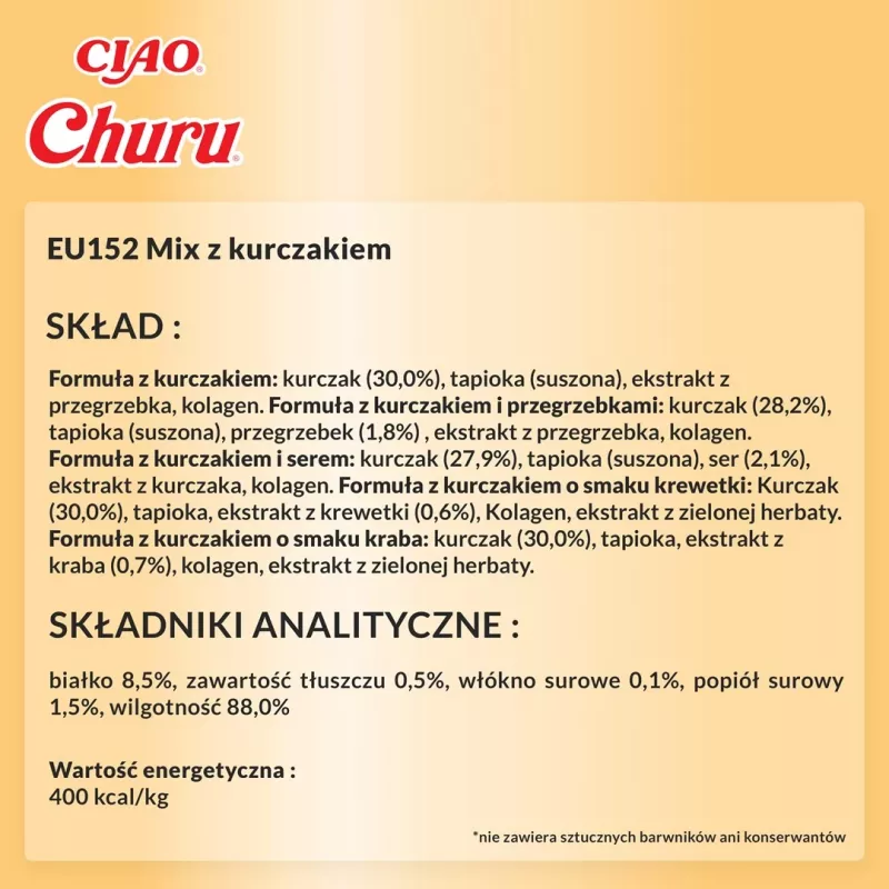INABA Churu Varieties Chicken - kassimaiused - 50 x 14g