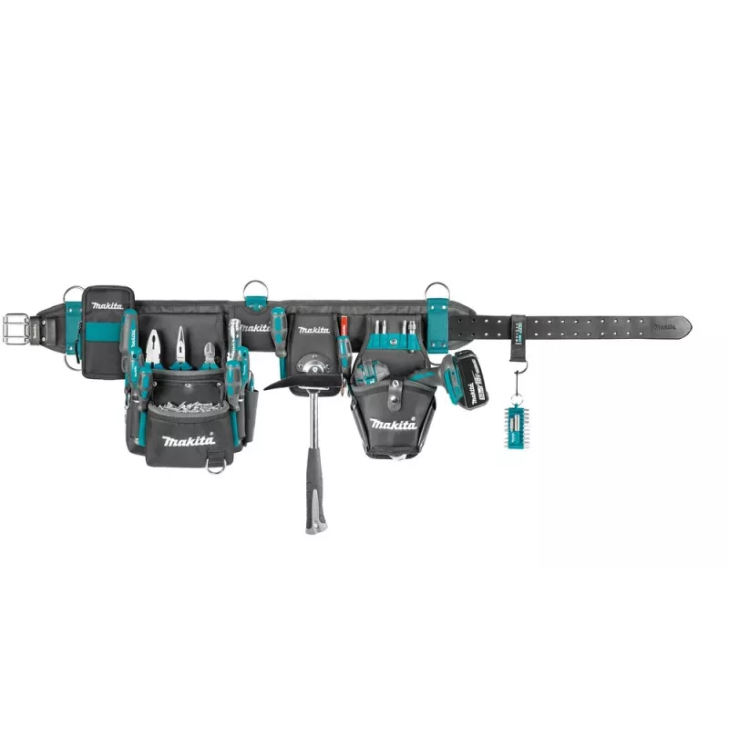 Makita E-15235 tugevdatud tööriistavöö komplekt kandekohvritega