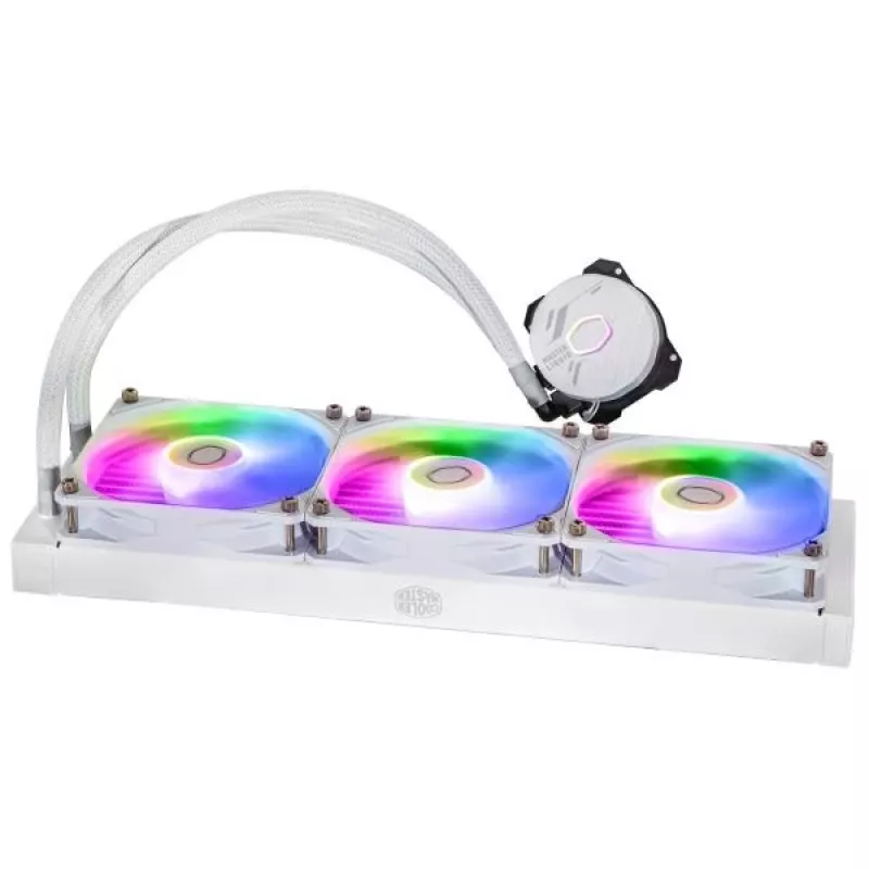 Vedelikjahutuse komplekt Cooler Master MasterLiquid 360L Core ARGB White 12 cm ventilaatorid