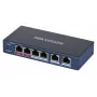 Hikvision DS-3E0106HP-E võrgulüli haldamata kiire Ethernet (10/100) PoE tugi sinine