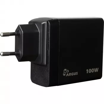 PD laadur INTER-TECH PD-3100 100W USB-C must kiirtoiteadapter
