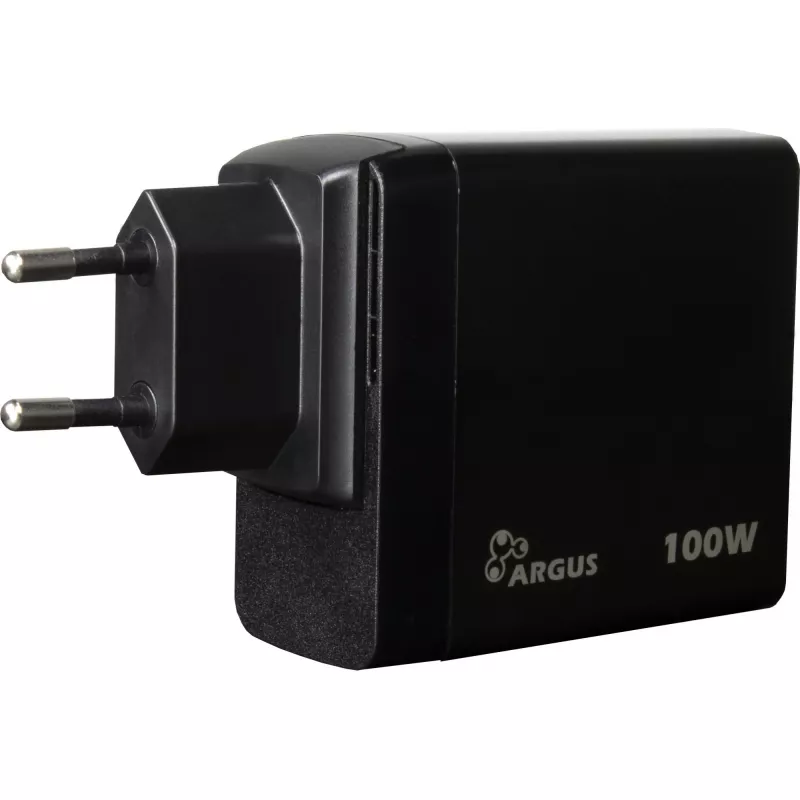 PD laadur INTER-TECH PD-3100 100W USB-C must kiirtoiteadapter