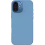 Silikoonist tagakaas Decoded iPhone 16 Plus jaoks, antimikroobne, helesinine