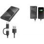 Logilink - Powerbank - 2-in-1 kaabel - 10000 mAh - 18 W - 3 A - PD 2.0, QC 3.0 - 2 väljundporti (USB Type A, 24-pin USB-C) - kaablil: USB Type A / USB-C - Must (PA0275)