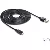USB-kaabel DeLOCK EASY-USB 2.0-A Micro-B 5m