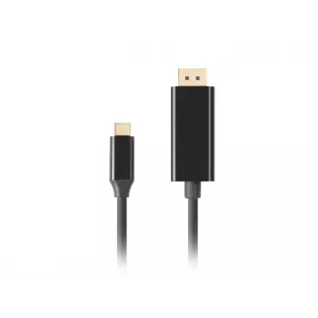 LANBERG CA-CMDP-10CU-0030-BK videokaabli adapter, 3 m, USB USB-C DisplayPortile, 4K@60Hz/144Hz tugi