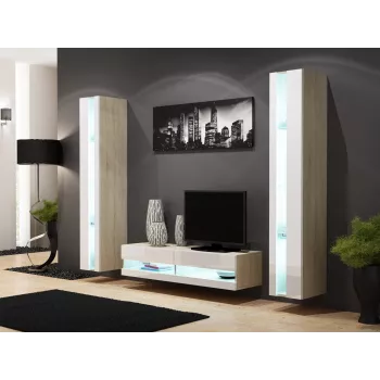 Cama riiul VIGO NEW 180/40/30 sonoma/valge läige