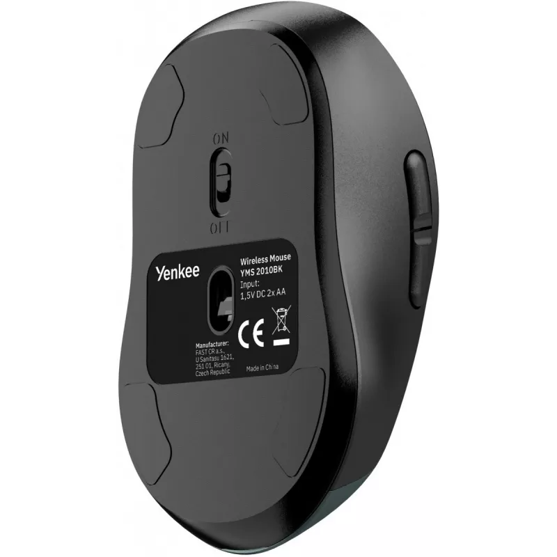 Juhtmega ergonoomiline arvutihiir YENKEE YMS2010BK — kompaktne disain, juhtmega ühendus