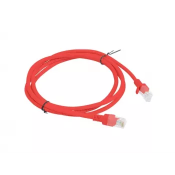 Võrgukaabel LANBERG Cat.5e UTP 1,5 m, punane, CCA juht, 26 AWG, 100 MHz