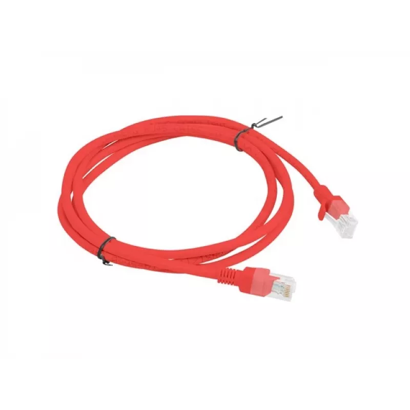 Võrgukaabel LANBERG Cat.5e UTP 1,5 m, punane, CCA juht, 26 AWG, 100 MHz