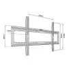 Seinakinnitus TV-le TB-750 kuni 80 tolli 60 kg max VESA 600x400