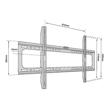 Seinakinnitus TV-le TB-750 kuni 80 tolli 60 kg max VESA 600x400