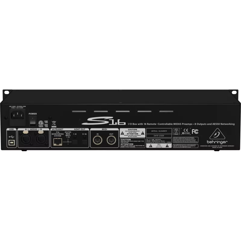 Behringer Digital Snake S16 helimoodul