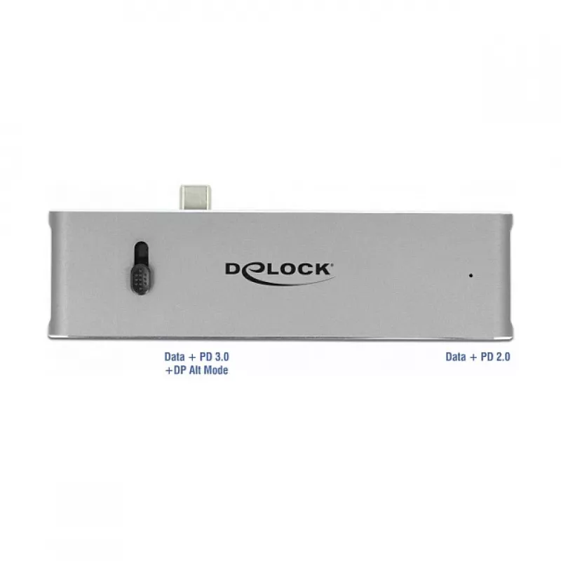 Dokkijaam DeLOCK Dual USB USB-C, HDMI, USB 3.2, SD, PD 3.0
