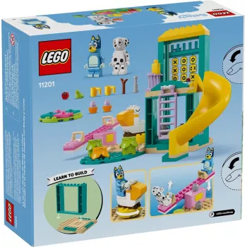 LEGO Bricks Set 11201 Mänguväljaku lõbusus Blue ja Chloe'ga – minifiguurid, mängustseen