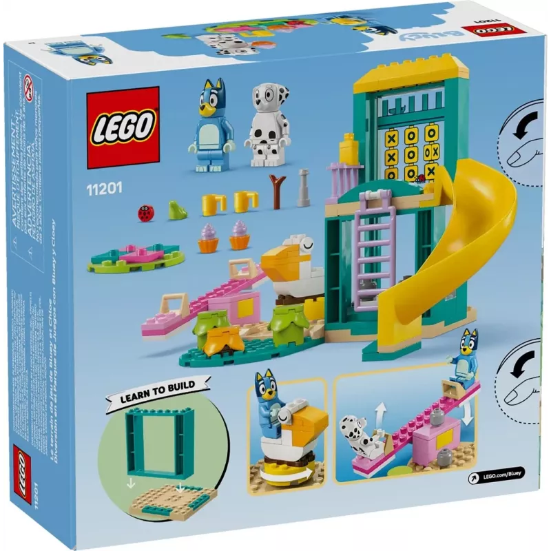 LEGO Bricks Set 11201 Mänguväljaku lõbusus Blue ja Chloe'ga – minifiguurid, mängustseen