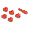 Pordiblokeerija DeLOCK 20928 RJ-45 punane plastik 11 tk