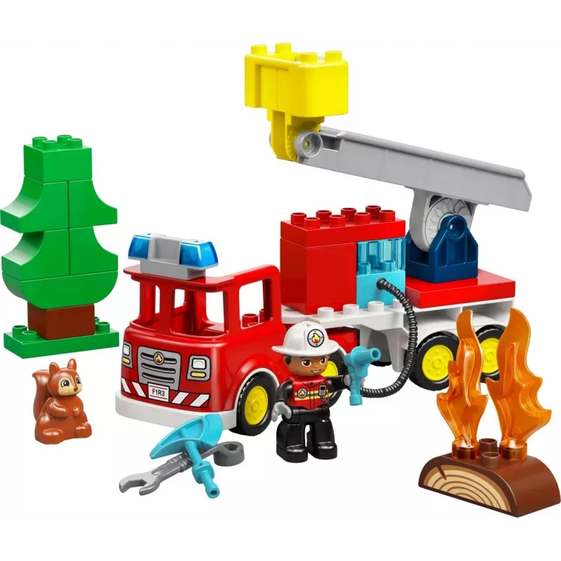 LEGO DUPLO 10473 Tuletõrjeauto vooliku ja tuletõrjujaga