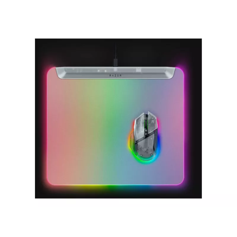 Mänguhiire matt Razer Firefly V2 Pro Valge — RGB taustvalgustusega, USB toitega, libisemiskindel alus