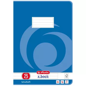 Harjutusvihik Herlitz 3322500 sinine 16 lehte joonelist paberit