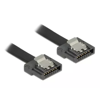 SATA-kaabel DeLOCK 0,2 m 2xSATAIII Must