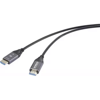 SpeaKa Professional HDMI fiiberoptiline ühenduskaabel HDMI-A pistik pistik 20 m Must (SP-12842664)