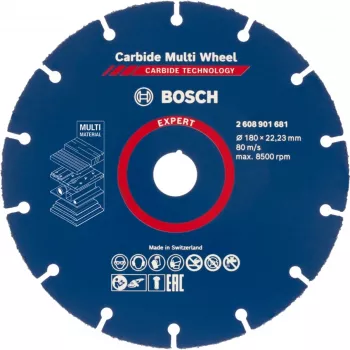 Lõikeketas Bosch EXPERT Carbide MultiWheel 180 mm Ø, ava 22,23 mm