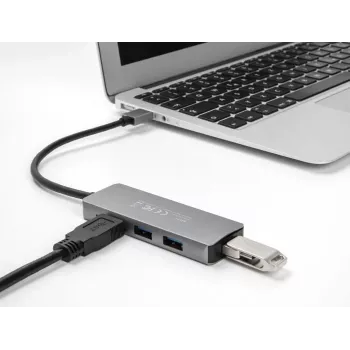 DeLOCK 63171 USB-jaotur 3.2 Gen 1 Type-A 5000 Mbit/s Hall