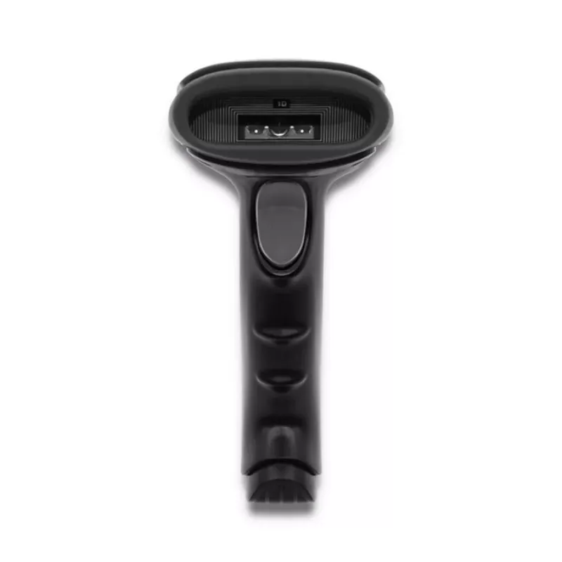 Pihuarvuti vöötkoodilugeja QOLTEC 50866 — 1D laserskanner, USB juhtmega, 600 mm lugemiskaugus, must, 161,5×88×77 mm