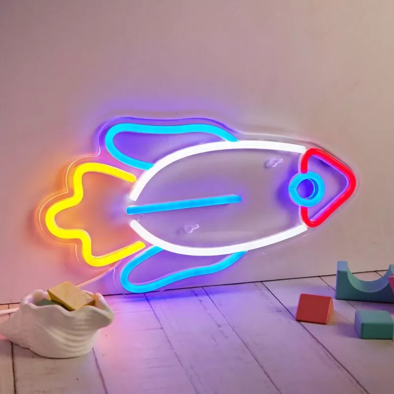 LED-neoonvalgusti MANTA SNL91MT stiil RAKETA – dekoratiivne LED-neoonpaneel, mudel SNL91MT