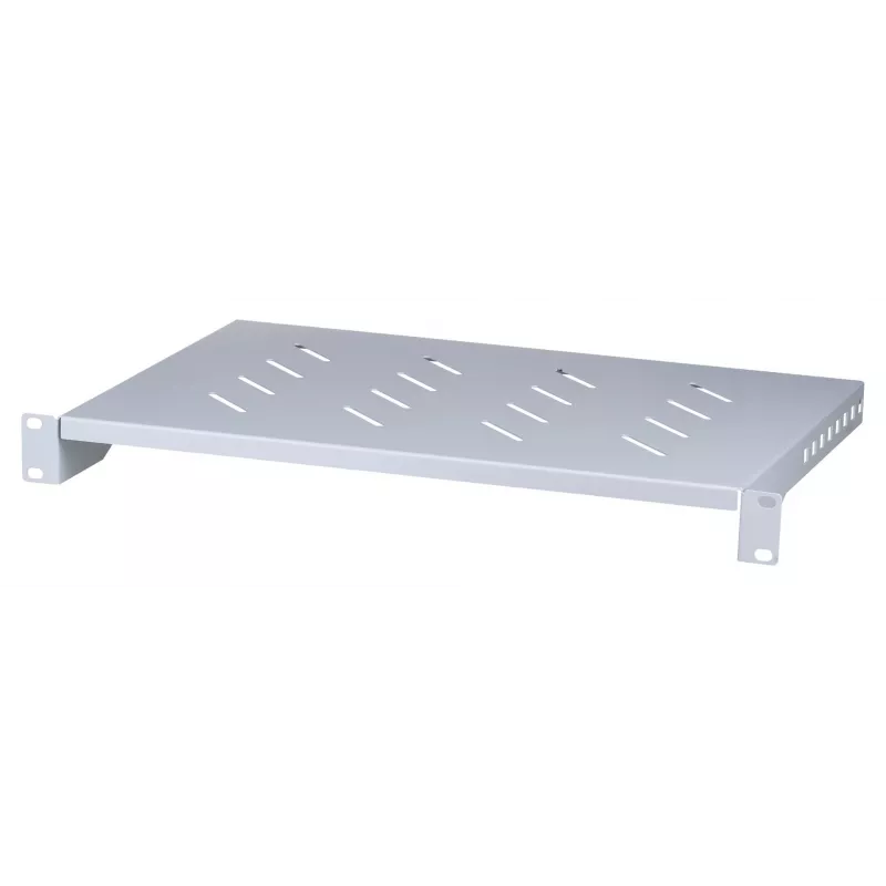Rack shelf LANBERG AK-1004-S — 1U 19 inch hall, 483 mm width, 300 mm depth, 25 kg capacity