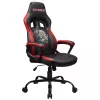 Subsonic SA5642-IM1 kontoritool polsterdatud istme ja seljatoega must punane