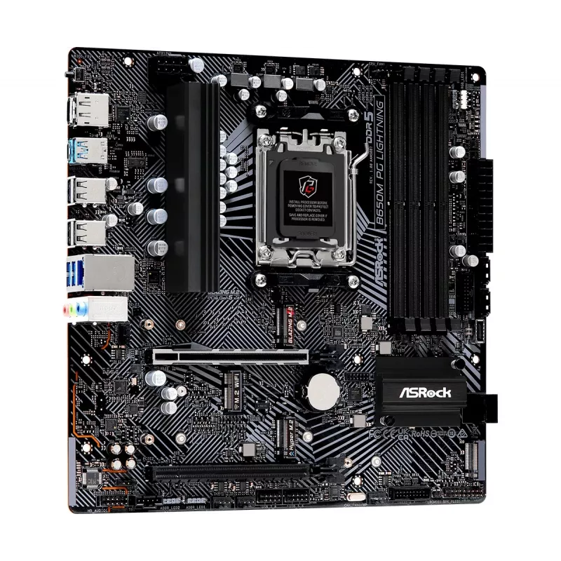 ASRock B650M PG Lightning AM5 Micro-ATX emaplaat