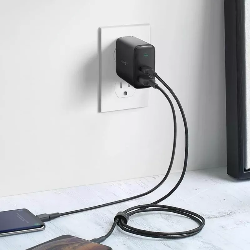 seina Charger 2xUSB Võimsus Delivery (1xUSB A+1xUSB C) 5.4A 30W Dynamic Detect PA-D1