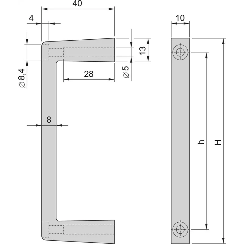 SCHROFF Frontgriff 4HE Multipac 2x 20860259 VE2 – riiulitarvik – 4 HE (20860259)